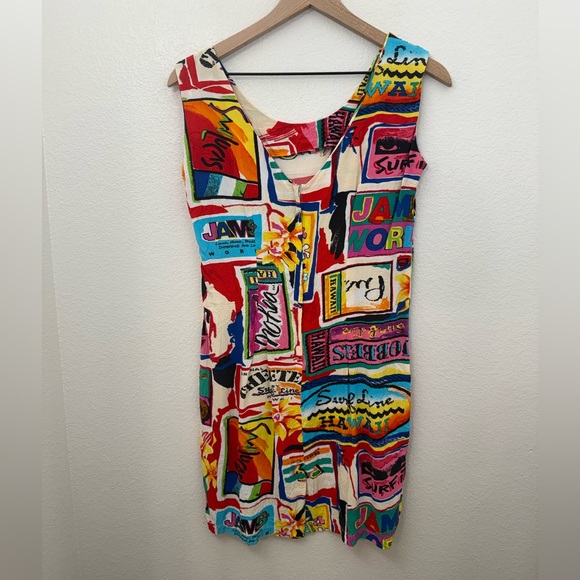Vintage 90s Jams World Mini Dress Retro - Picture 2 of 7